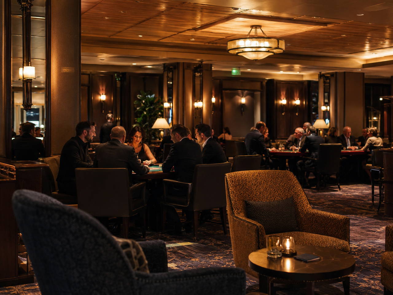 Adults-only casino hall lounge at Porgess