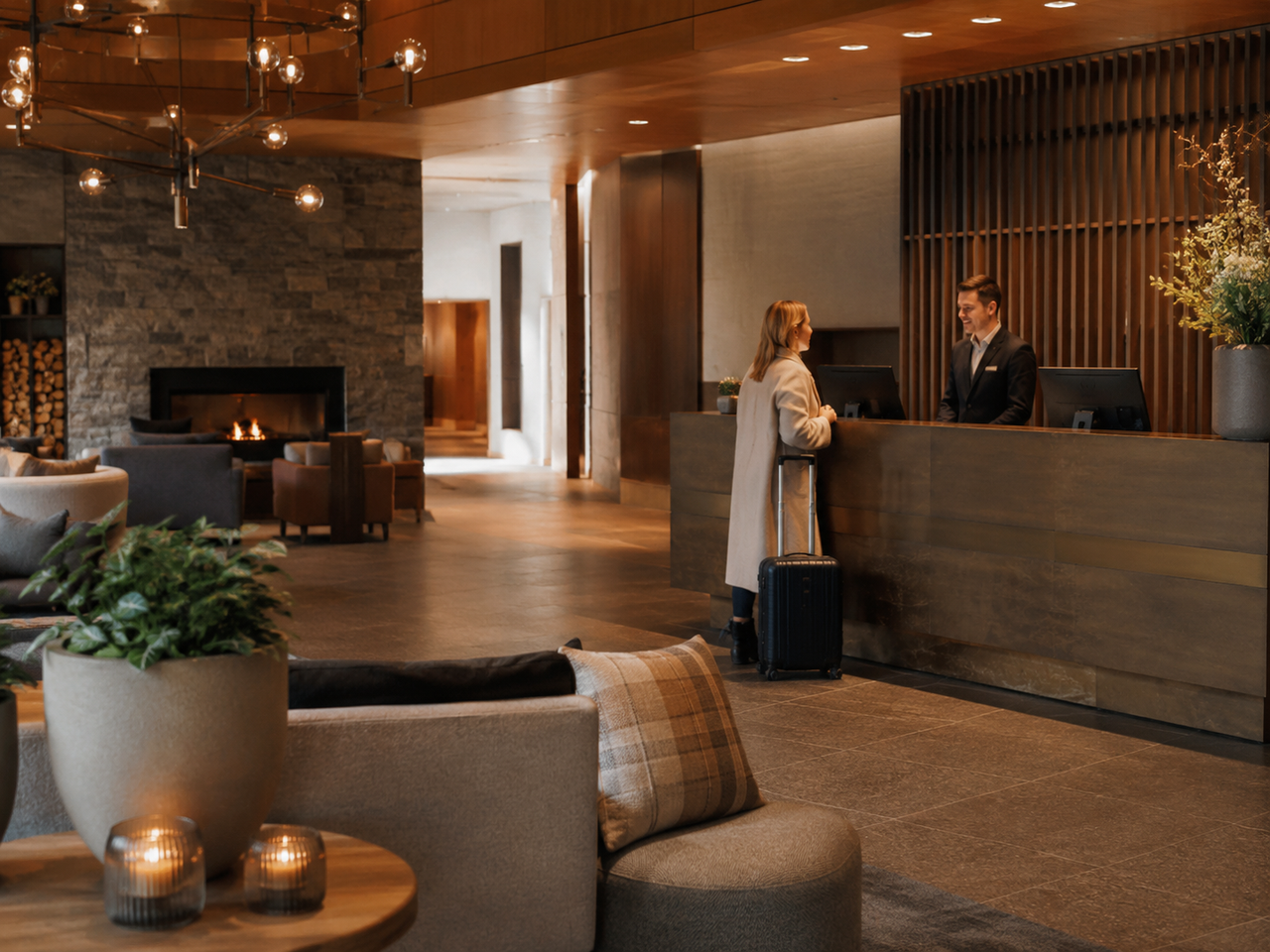 Guest arrival area for meetings and events at Porgess