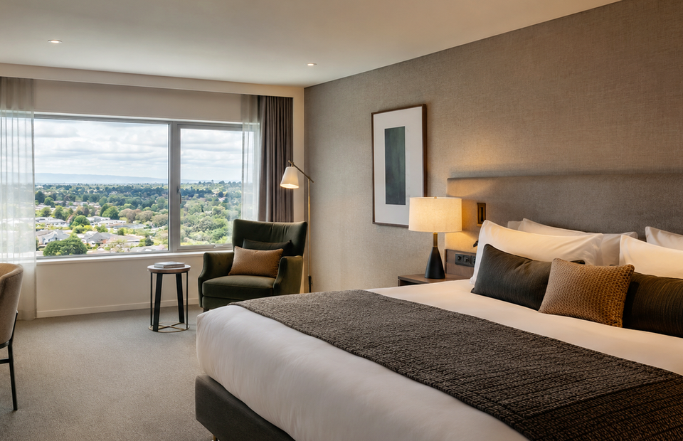 City Comfort Room at Porgess with soft neutral finishes