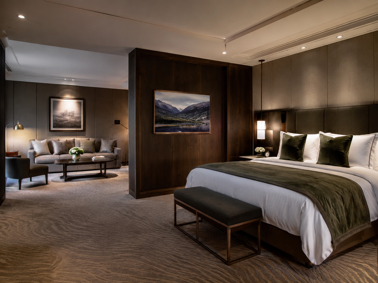 Private suite and host-ready atmosphere at Porgess